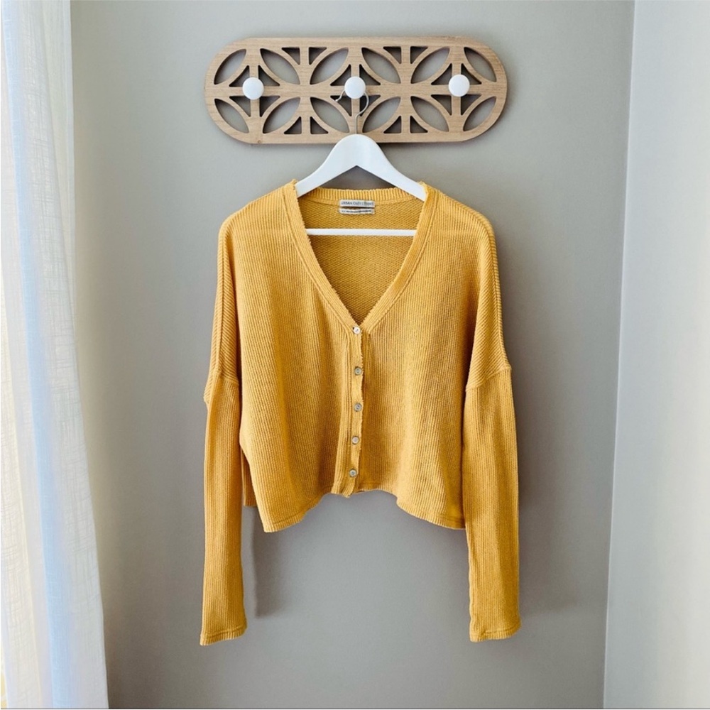 Urban Outfitters Out From Under Courtney Sweater Yellow Sz Small